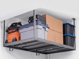 New in box! NewAge Products 40152 Ceiling Mount Garage Storage Rack, 4 by 8', White - Retails $328+