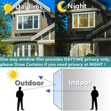 NEW Retails $68+, Arthome Heat Blocking Window Film Anti-UV 19.68 inch X 196 inches, Heat Control Window Stick Tint Reflective No Glue Static Cling Adhesive DIY One Way Film for Home and Office Sun Glare Reduction with Tool