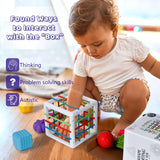 NEW Montessori Toys for 1 Year Old, Activity Cube Baby Toys 6-12-18 Months Development, Shape Sorter Learning Sensory Toys for Toddlers 1-2, Baby Stuff Birthday Gifts for Baby Boys and Girls