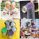 NEW 6pcs Silicone Can Lids, Reusable Silicone BPA Free Soda Can Lid Fit for Standard Size Canned Soda Can Stopper Can Lid Covers for Soda Coke Pop Beer Energy Drink Juice Beverage