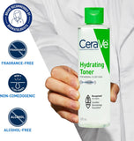 NEW CeraVe Hydrating Toner for Face with Hyaluronic Acid, Niacinamide, and Ceramides for Sensitive Dry Skin | Alcohol-Free, Fragrance-Free, Non Comedogenic | Full Size, 200 mL