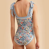 NEW Retails $42, REBOTZ Women's Reversible One-piece Swimsuit, Abdominal Control Fabric, Blue, Sz XL