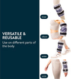 NEW Magic Gel Ice Pack for Knee - Reusable Cold Wrap for Injuries - Soft Flexible Cooling for Icing Knees, Elbow, Calf, Wrist - Adjustable Wraparound Straps - Medcosa Blue