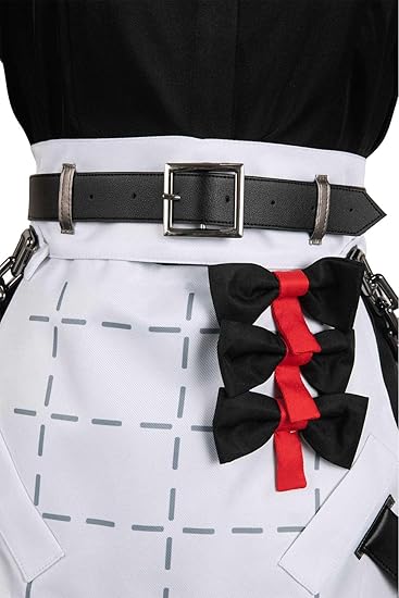 NEW Retails $100, Vaianie Ellen Joe Cosplay Costume Game Costume Women Maid Dress Uniform Girls Apron Outfits Halloween Carnival Costume, Full Set, No Tail, Sz L, Fits Medium