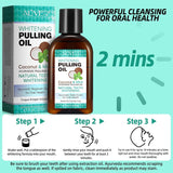 NEW Sealed ALIVER Coconut Pulling Oil for Teeth 120ml, Oil Pulling with Tongue Scraper, Natural Oral Care, Fights Bad Breath, Alcohol-Free, Tooth Whitening, Gum Health, Dye Free, Antigingivitis Oral Rinse, BB: 09/27