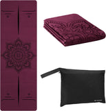 NEW Retails $45, Navaris Foldable Yoga Mat for Travel - 1/16" (1.5mm) Thick Exercise Mat for Pilates, Workout, Gym, Fitness - Non-Slip Folding Portable Mat