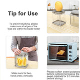NEW Retails $45, CrazyQueen Potato Slicer French Fry Cutter Veggie Chopper Potato Cutter for Fries Potato Onion Cutter Food Chopper Manual Hand Vegetable Cutter Dicer (1 Blade)