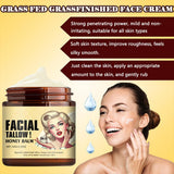 NEW Whipped Beef Tallow and Honey Balm, Nourishing Crema De Cebo De Res Para La Cara, Beef Tallow for Skin, Deep Moisturizing Balm for All Skin Types（4.23oz/Pcs）