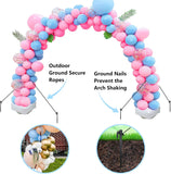NEW Balloon Arch Stand Kit, 10FT Wide & 9FT Height Adjustable Balloon Garland Stand with Water Base for Wedding Birthday Baby Shower Graduation Party Supplies Halloween Decoration, NO pump