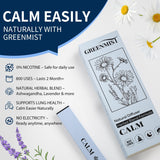 NEW Sealed GreenMist Dual Herbal Diffuser Pen Set - Ashwagandha Relaxation Pen for Anxiety Relief & Mullein Lung Diffuser for Respiratory Support | 800 Uses Each, All-Natural Botanicals, BB: 09/27