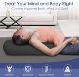 NEW Retails $86, FelizMax Organic Buckwheat Bolster(24X9 in) Yoga Bolster Supportive Yoga Cushion for Restorative Yoga Accessories Meditation Pillow Reading Pillow Floor Pillow Large Round Cylinder