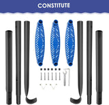 NEW Retails $52, Assembled Blue 3 Step Trampoline Ladder-100CM Long,3 Step Accessory for Kids and Adults