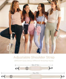 NEW Water Bottle Carrier Bag with Phone Pocket for Stanley 40/30 oz Tumbler Neoprene Water Bottle Holder Pouch with Adjustable Strap Bollus with Straw Cover & Carabiner for Stanley Cup Accessories, Cream