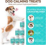 NEW Dog Calming Treats for Anxiety & Stress: Dog Calming Treats for Reduce Stress, Fear, Separation Anxiety, Travel Issues - Calm & Relaxation with Lactium & Green Tea