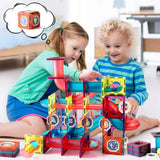 NEW Marble Run Magnetic Building Blocks Toys 110 PCS Educational Construction Learning Kit Play Set for Kids Boys Girls 3 4 5 6 7 8 Years Old