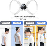NEW WGL&HJ Intelligent Inductive Posture Corrector for Men, Women, Kids, Adjustable high elastic Back Straightener Upright Scoliosis and Hunchback Posture Corrector, 26-54 Inches