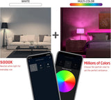 NEW Energizer Connect Smart A19 LED White & Multi-Color RGB Light Bulb with Voice Control and Remote Access Through Your Smartphone | Compatible with Alexa and Google Assistant Retails $30+