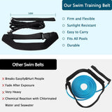 NEW BOOSTEADY Swimming Training Belt 4M Swimming Tether Swim in Place Harness Stationary Swimming Aquatic Resistance Belt