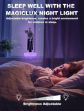NEW Magiclux 3D Illsuion Eleven Figurine Lamp, Kids Night Lights for Bedroom 16 Colors Changing Dimmable Touch Lamps with Remote, Creative Gifts for Boys Girls Birthday Christmas Valentines Day