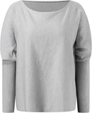 NEW Asymmetric Draped Jumper Baggy Sweater, Fall Sweaters Oversized Off The Shoulder Sweater for Women One Shoulder Tops Elegant Pullover Sweatshirts, Grey, One Size