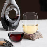 NEW Lamosi 12 Pack Plastic Wine Glasses Disposable, 12 oz Stemless Wine Glasses for Party, Unbreakable Reusable Crystal Clear Wine Cups, Shatterproof and BPA-Free