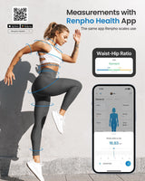 NEW Retails $45, Smart Tape Measure RENPHO Bluetooth Measuring Tapes for Body Measurement Muscle Gain Fitness Bodybuilding Retractable Circumferences Inches & cm