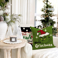 NEW HIMATAID Christmas Pillow Covers 20x20 Set of 4 for Grinch Christmas Pillows Christmas Decorations Xmas Farmhouse Decor Throw Pillow Covers for Porch Decor, Couch, Bed