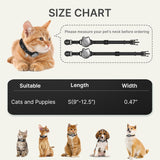 NEW Retails $53, Waterproof Airtag Cat Collar, Breakaway Cat Airtag Collar with Luminous & Reflective Fish Pattern, Lightweight Kitten Collars for Apple Air tag, Hidden GPS Tracker Holder for Cats, Kittens (9-13")