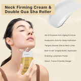 NEW Sealed VRAIKO HOYGI AH-8 Firming Neck Cream, 2-in-1 Guasha Neck Moisturizer with Roller Applicator, for Saggy Skin, Double Chin, Face Lifting, 4.23 oz (1PC), BB: 04/28