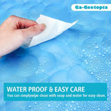 NEW 2pk Ga-Geetopia EVA 3D Blue Pearl Water Cube Plastic Shower Curtain Liner - Premium Light Weight 36" x 72" Blue Bathroom Shower Showroom Curtain Liner with Rustproof Metal Gromments and Weighted Magnet