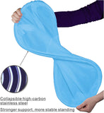 NEW BATTOO Deluxe Strong Mesh Pop up Laundry Hamper Basket with Side Pocket Foldable Hamper for Laundry Room, Bathroom, Kids Room, College Dorm or Travel Light Blue