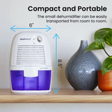 LIKE NEW Retails $60, Pro Breeze Electric Small Dehumidifier 215 sq ft (1200 cubic feet) Coverage for High Humidity Home Office Basement, Compact and Portable with Auto Shut Off, 17-ounce
