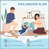 NEW Retails $73, Qaba Toddler Slide Indoor, Foldable Kids Slide for Boys Girls 1.5-3 Years Old, Green