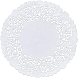 NEW White Round Paper Lace Doilies set of 2 ( 2 packs of 100) by The Baker Celebrations; Made in Canada (6-inch)