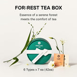 NEW Retails $46, Osulloc For:rest Tea Box (36 Count, 6 Types x 6ea,) Exquisite & Unique Gift idea For Tea Lover, Variety Gift Box Sampler, 6 Unique Blended tea from Jeju Island, BB: 06/30/26