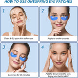 NEW Sealed Onespring Eye Gel Pads (24 Pairs) - Undereye Patches for Puffy Eyes, Wrinkles, Dark Circles, Natural Collagen Eye Gels, Under Eye Mask Patches for Face to Soothe Puffiness, Eyebags, BB: 02/29