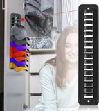 NEW BOXOB 2pcs Hat Rack for Wall, Plastic Hat Organizer for Baseball Caps Adhesive Hat Hook Baseball Cap Organizer Hat Hanger Holder Hat Storage Display Rack for Wall Door Closet (Black)