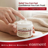 NEW Sealed Capsaicin Pain Relief Cream – Topical Arthritis & Muscle Pain Relief for Joint, Nerve & Back Pain – Medicated Pain Cream with Capsaicin 0.1% – Arnica, Aloe & Chamomile, 4.23 Fl Oz, BB: 01/29