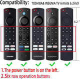 NEW Silicone Remote case for 2023 Fire TV Stick 4K Max 2nd/Fir TV Omni Series/FireTV 4-Series Remote, Toshiba/Insignia FirTV Remote Cover with Lanyard (Midnight Blue)