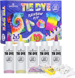 NEW WINSONS Tie Dye Kit, 5 Colours Non Toxic Permanent Fabric Dye Art Set for Kids Women for Homemade Party Creative Group Activities DIY Gift