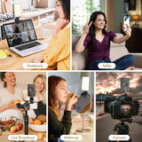 NEW PIDINUK Selfie Light for iPhone,Portable Phone Clip on Light,Rechargeable LED Ring Light for Phone,Video Recording,Camera,Laptop,TikTok,Tablet,Vlog,Computer,5 Lighting Modes,80 LED High Power