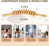 NEW Retails $55 Liitrton Wood Therapy Fasci Massage Tools, Curved Wooden Massage Roller Cellulite Reduction and Muscle Tension (Natural Wood)