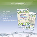 NEW 2 Pack 7th Heaven Superfood Intense Hydration Nourishing Rice Protein Biodegradable Bamboo Sheet Mask, 2x24g | Natural Cruelty-Free Cleansing Rice Water Face Mask for Long-lasting Hydration, Pack of 2
