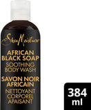 NEW Shea Moisture African Black Soap Soothing Body Wash Cleanser for Troubled Skin 384 ml