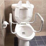 NEW DMI Toilet Safety Rails Arms Support, White, Retails $69+