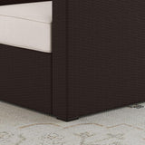 New in Box Retails $337 homestyles Palm Springs Arm Chair, Brown! Great for indoor/outdoor use! Solid Acacia wood arms