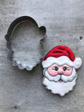 NEW LILIAO Christmas Cookie Cutter Set - 5 Piece - Christmas Tree with Star, Santa Face, Reindeer, Candy Cane with Bow and Stocking Biscuit Fondant Sandwich Cutters - Stainless Steel