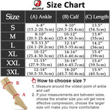 NEW Ailaka Medical Compression Socks with Zipper, Open Toe Knee High 15-20 mmHg Compression Socks for Women Men, Sz 2XL, 1 Pair