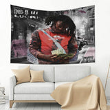 NEW NBUQSG Rapper Tapestry Lucki Tapestry, Wall Hanging, College Room Hostel Decorations Bedroom Living Room Dorm Decor 30x40in
