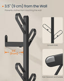 NEW SONGMICS HOME Set of 2 Coat Hooks Wall Mount, Wall Hooks, Branch-Look Racks with 14 Hooks, Ball Tips, for Clothes, Hats, Bags, Ink Black URCR036B01